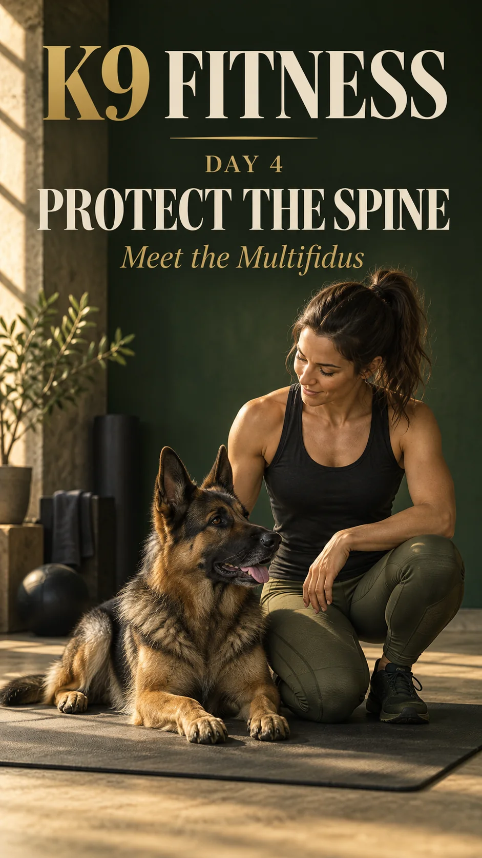 K9 Fitness — Day 04 — Protect the Spine — original article cover