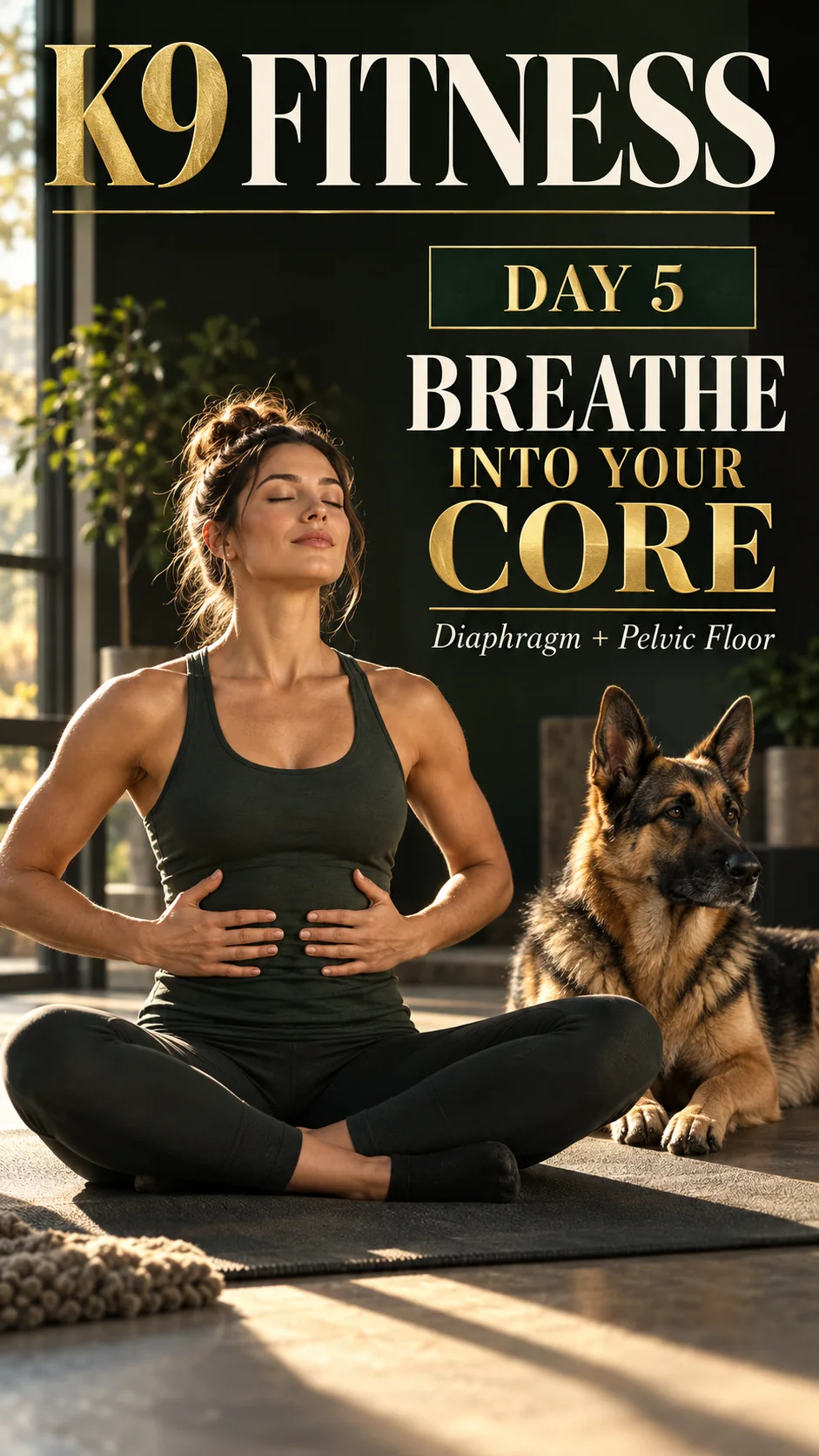 K9 Fitness — Day 05 — Breathe Into Your Core — original article cover