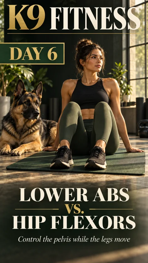 K9 Fitness — Day 06 — Lower Abs vs. Hip Flexors
