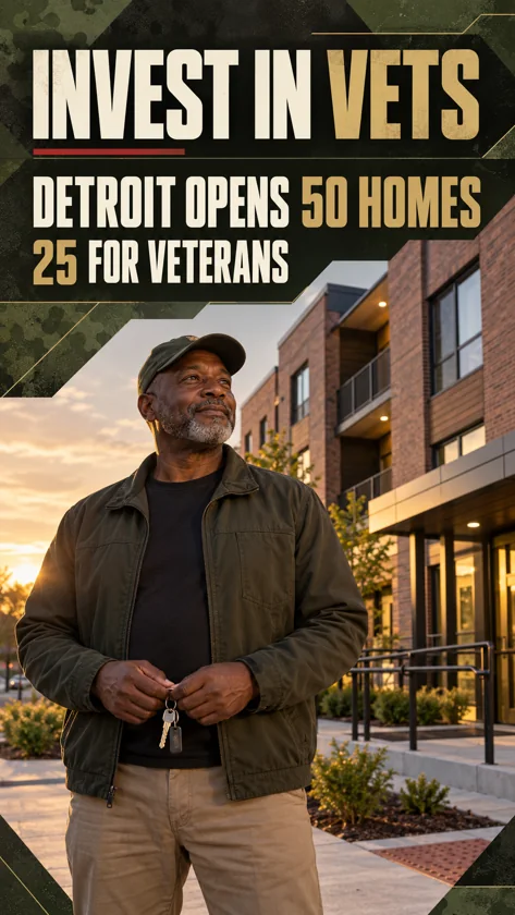 Detroit Opens 50 Supportive Homes at Davis Veterans Village