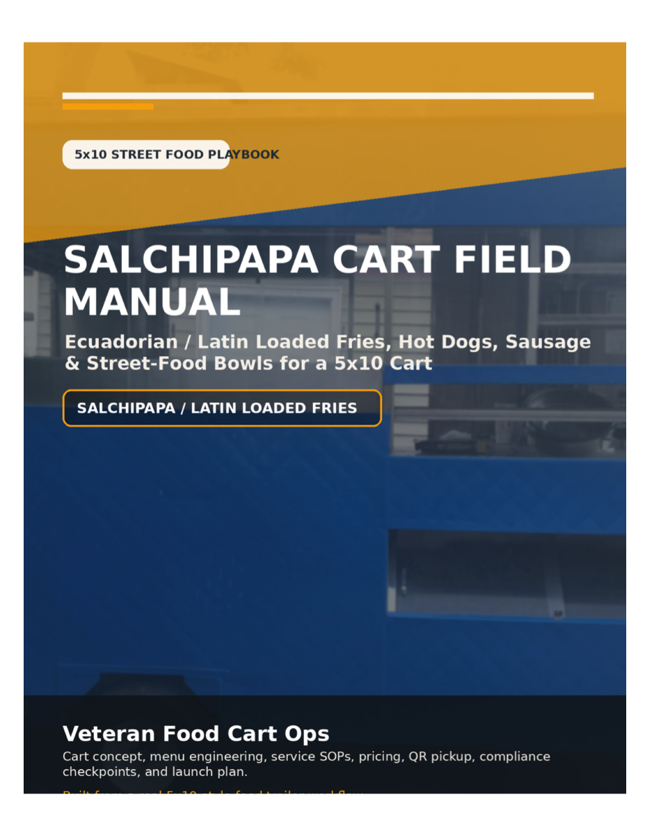 Salchipapa Cart Field Manual cover added to the NVEST NVETS business sector lane